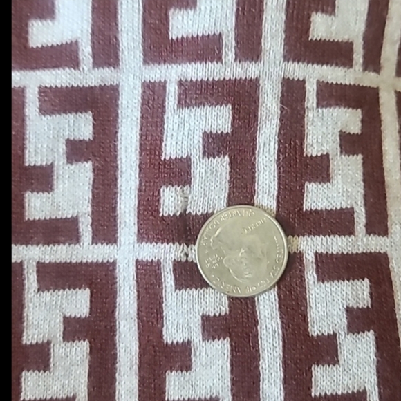 🏅FENDI Zucca Wool Scarf🍭GIFT🎵TRENDING - Picture 7 of 9